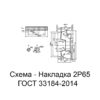 Накладка 2Р65 ГОСТ 33184-2014